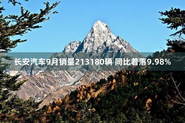 长安汽车9月销量213180辆 同比着落9.98%