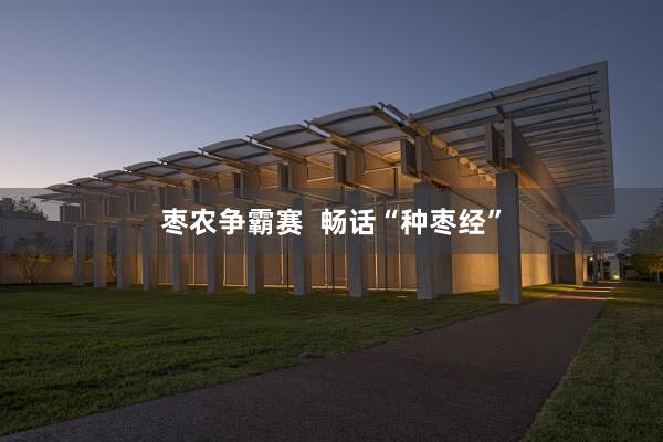 枣农争霸赛  畅话“种枣经”