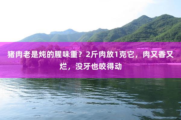 猪肉老是炖的腥味重？2斤肉放1克它，肉又香又烂，没牙也咬得动